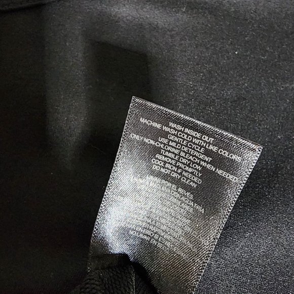 32 DEGREES COOL Solid All Black Pullover Drawstring Waist Dress Womens L Large - Picture 7 of 7